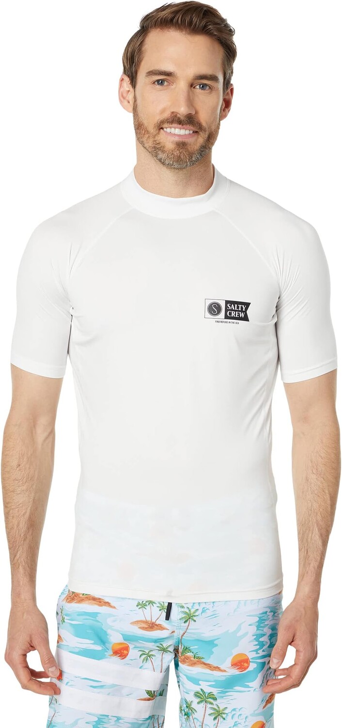 

Плавки Salty Crew Shelter Short Sleeve Rashguard, белый