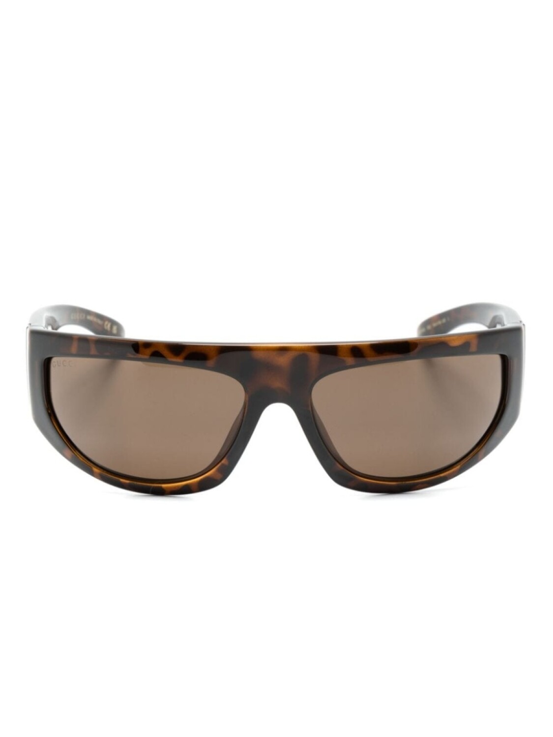 

Gucci Eyewear солнцезащитные очки-маска, коричневый