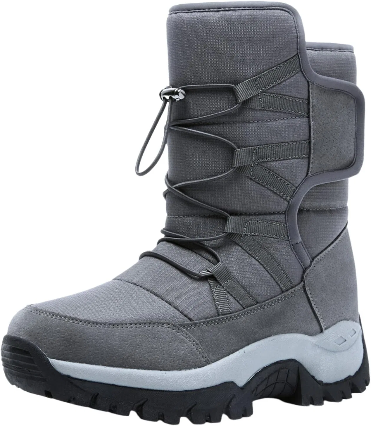 Мужские зимние ботинки, модная мужская обувь с толстой подошвой, средней длины, с длинным рукавом, мягкие теплые ботинки для активного отдыха на снегу Generic, Darkgray