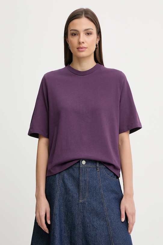 

Хлопковая футболка United Colors of Benetton, фиолетовый