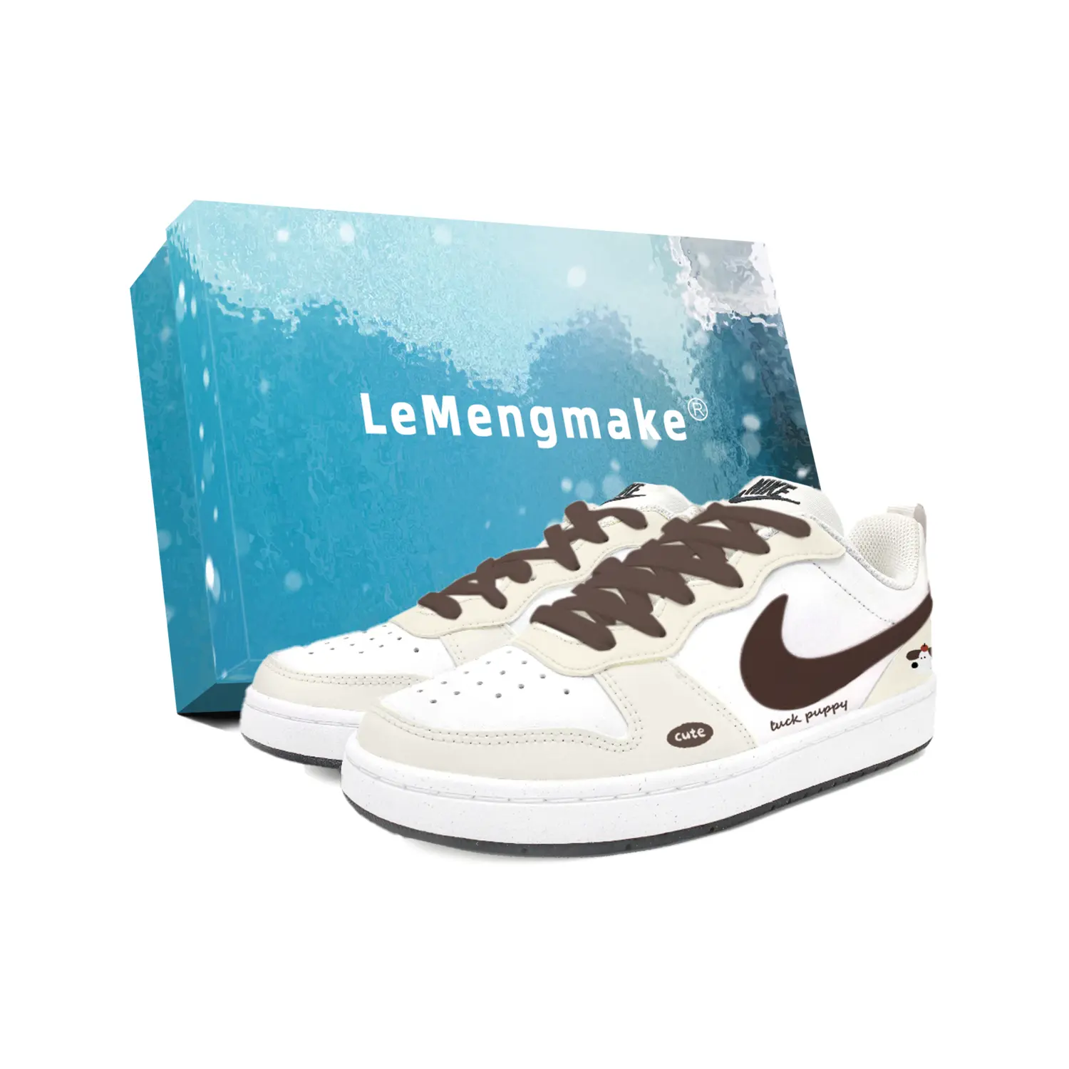 

Nike Court Borough дышащие низкие скейтборд кроссовки White детские