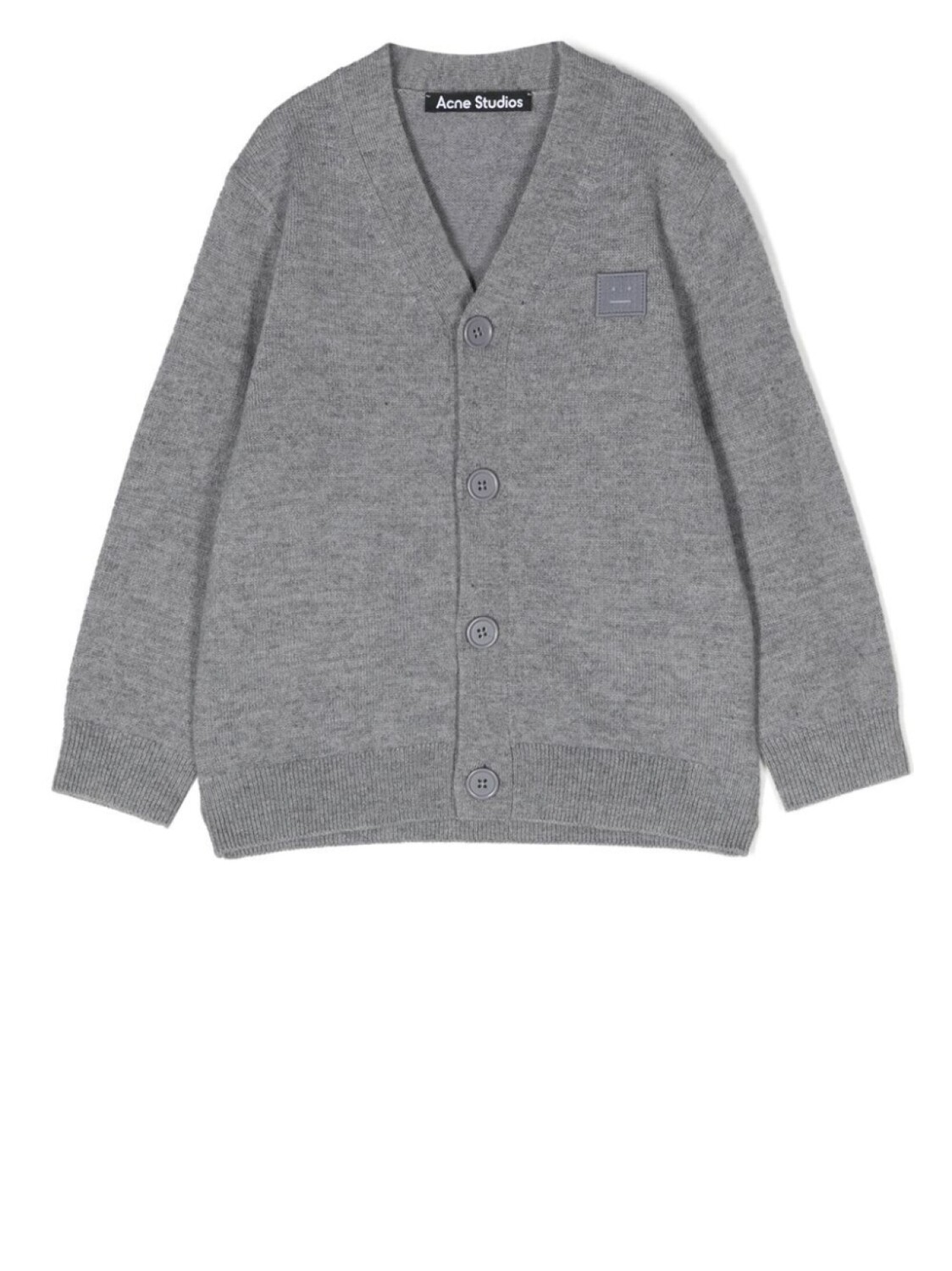 

Кардиган с нашивкой-логотипом Acne Studios, серый