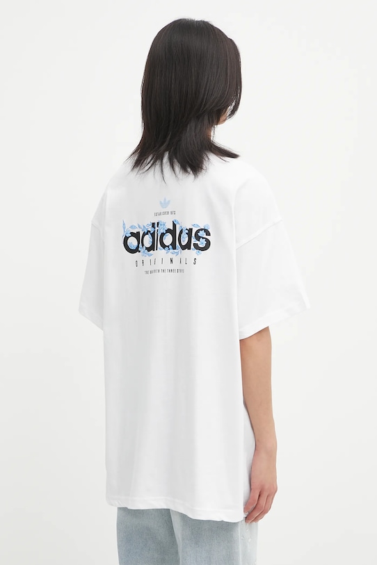 

Хлопковая футболка Florals Logo Adidas Originals, белый