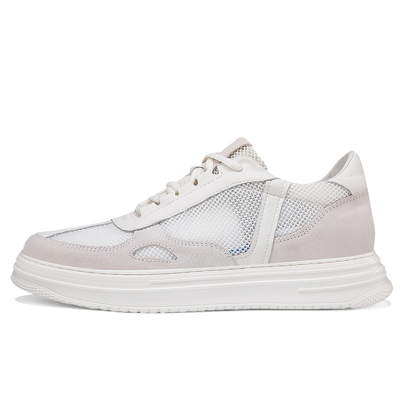

Bull Charm Low-Top Мужские скейтерские кроссовки, белая сетчатая ткань