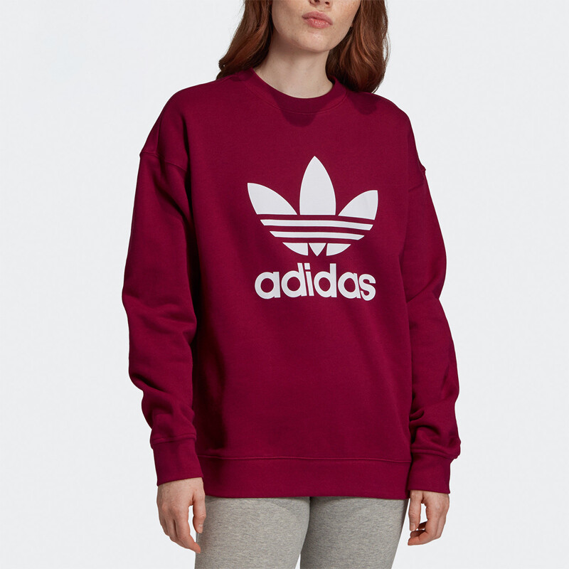 Свитшот женский BLUZA TRF красный Adidas Originals — фото 3
