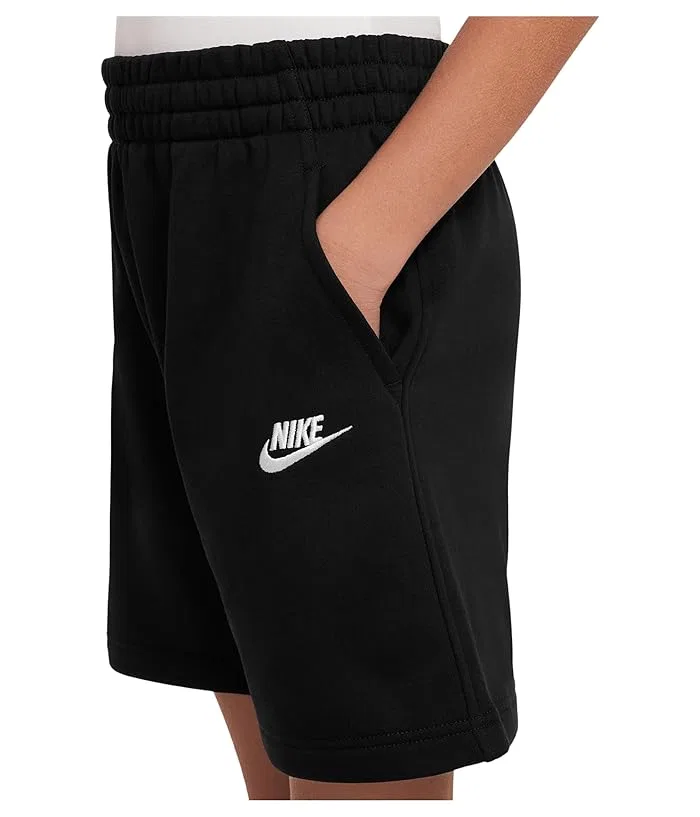 Шорты флисовые Sportswear Club Nike Kids, Black/White — фото 3