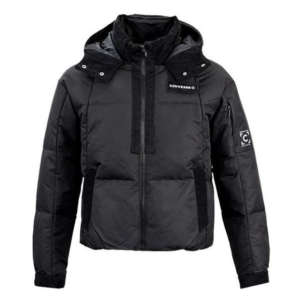 

Куртка premium short down puffer jacket 'black' Converse, черный