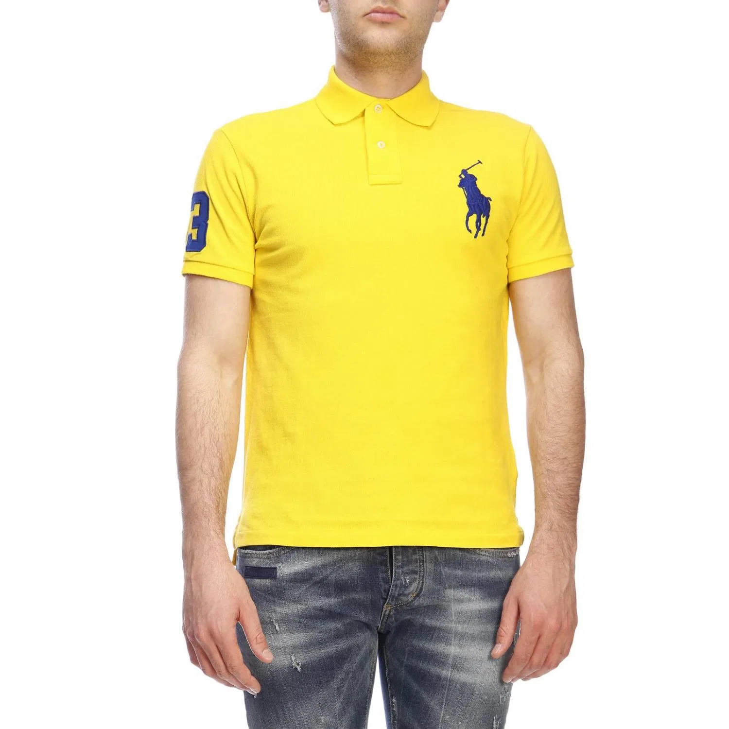 Футболка Vintage Polo Player Logo Polo Ralph Lauren, Yellow — фото 3