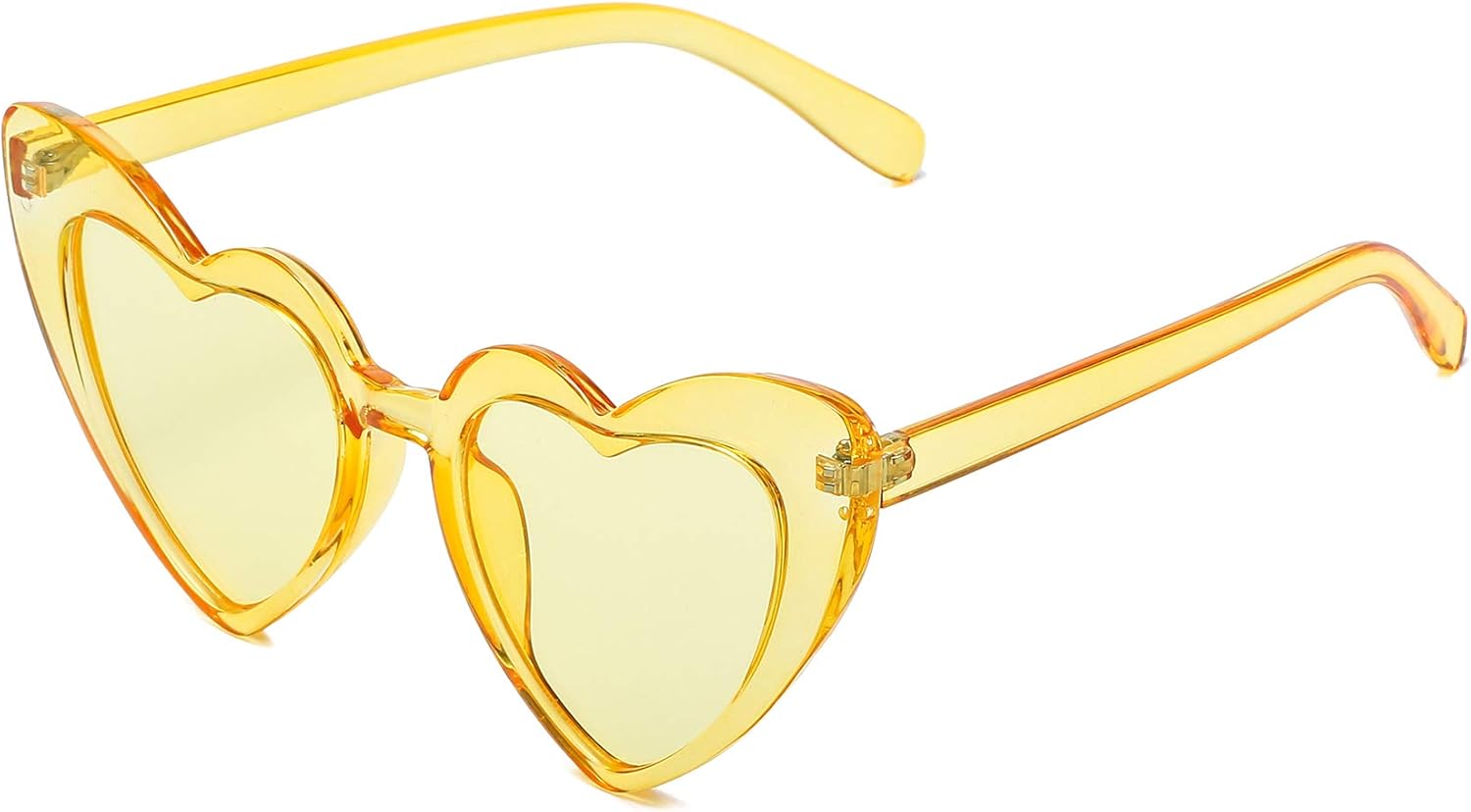

Солнцезащитные очки в форме сердца для женщин, модные солнцезащитные очки «кошачий глаз» в форме сердца, винтажные, милые, ретро, ​​симпатичные солнцезащитные очки YOSHYA, Clear Yellow / Yellow
