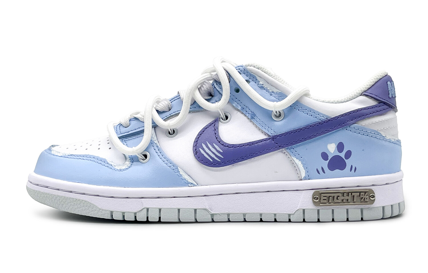 

Кроссовки Nike Dunk Skateboard Shoes Women's Low-Top Blue, Green, White