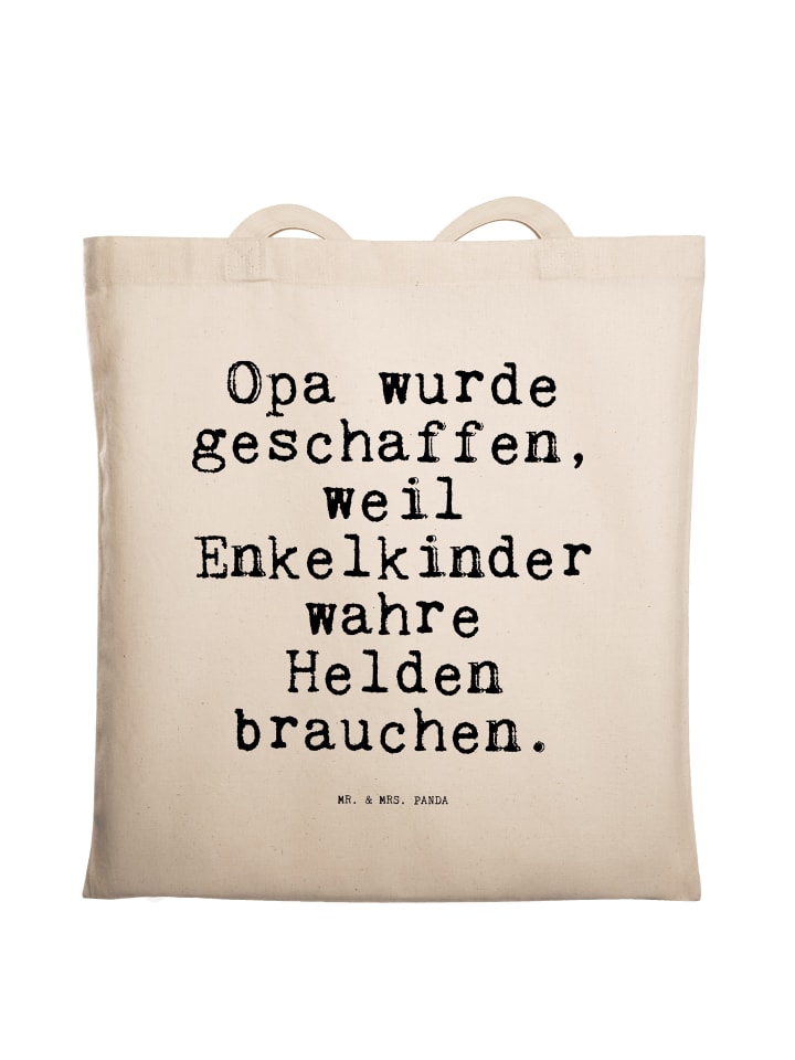 

Mr. & Mrs. Panda Сумка-шоппер «Дедушка» была создана потому, что... с надписью кремового цвета