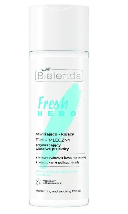 

Увлажняющий успокаивающий тоник для лица Bielenda Fresh Hero Milky, 200 мл