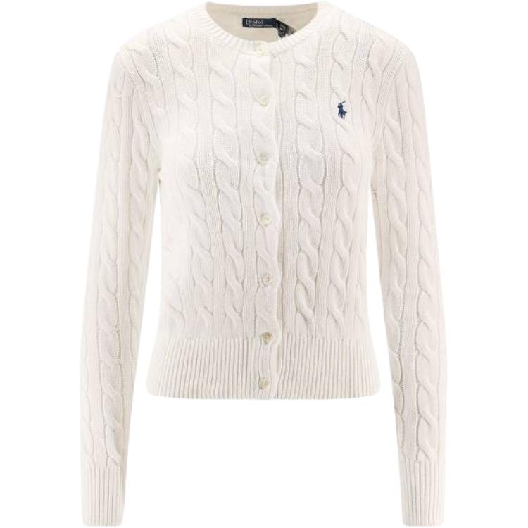 

Кардиган с узором "косичка" Polo Ralph Lauren, белый