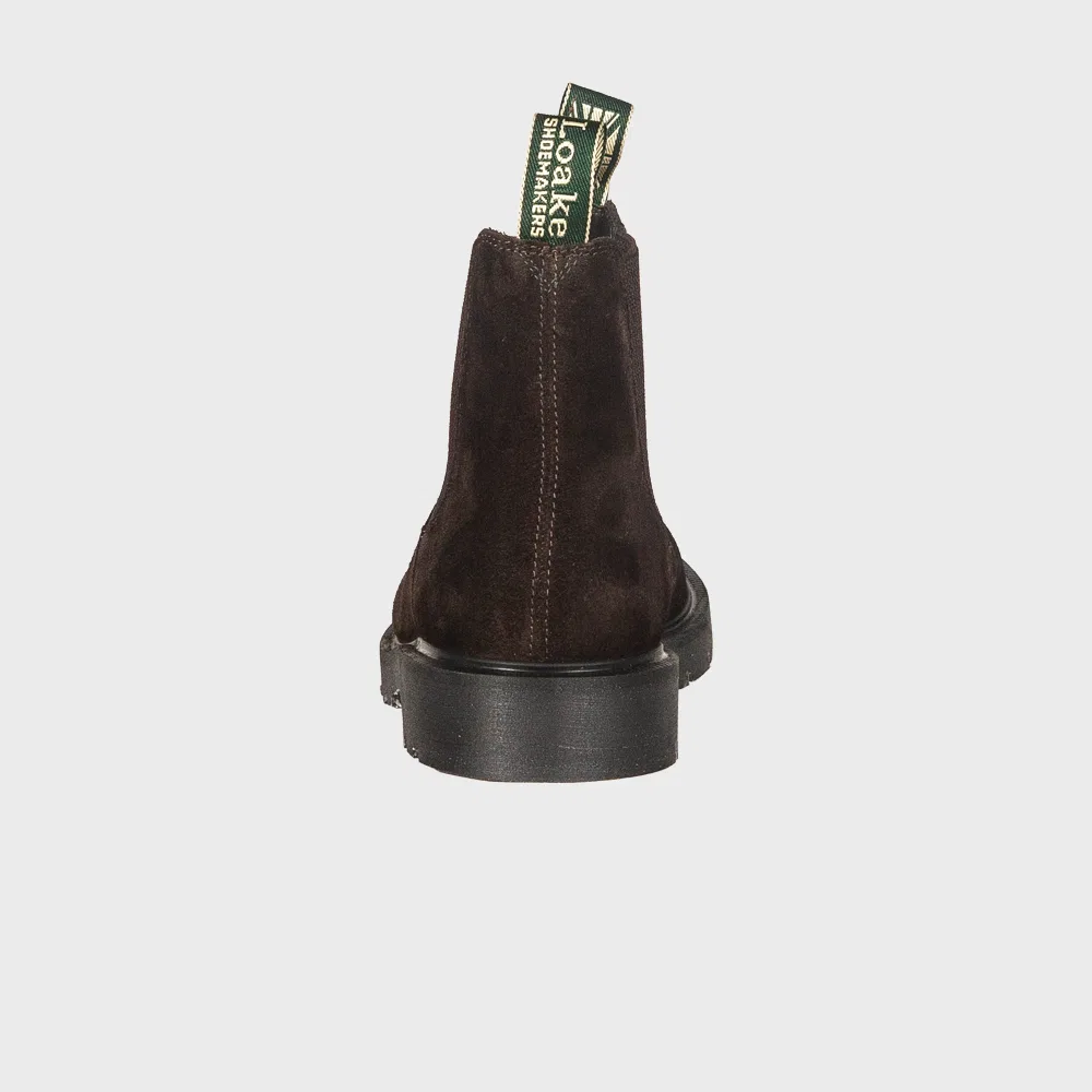 Мужские ботинки Loake McCauley Chelsea, тёмно-коричневая замша — фото 4
