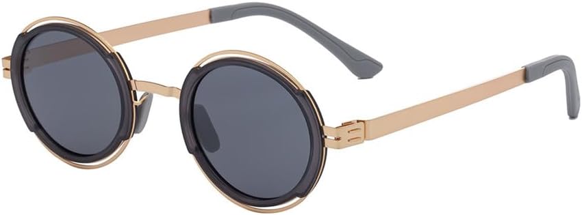 

Круглая поляризованная солнцезащитная оправа 2025 года, унисекс, защита от УФ-излучения UV400, для активного отдыха, вождения, вечеринок, без винтов, модная и стильная KTUCN, C7