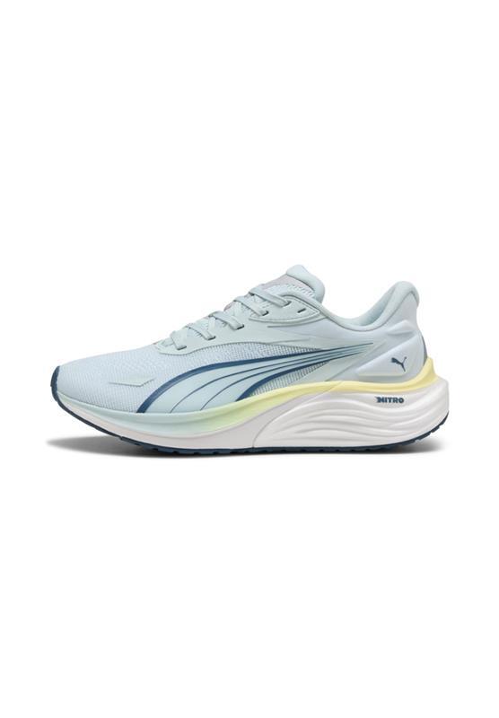 PUMA Кроссовки для бега Electrify NITRO 4 Wns женские 310788 14, цвет "морское стекло", тёмно-индигово-серый