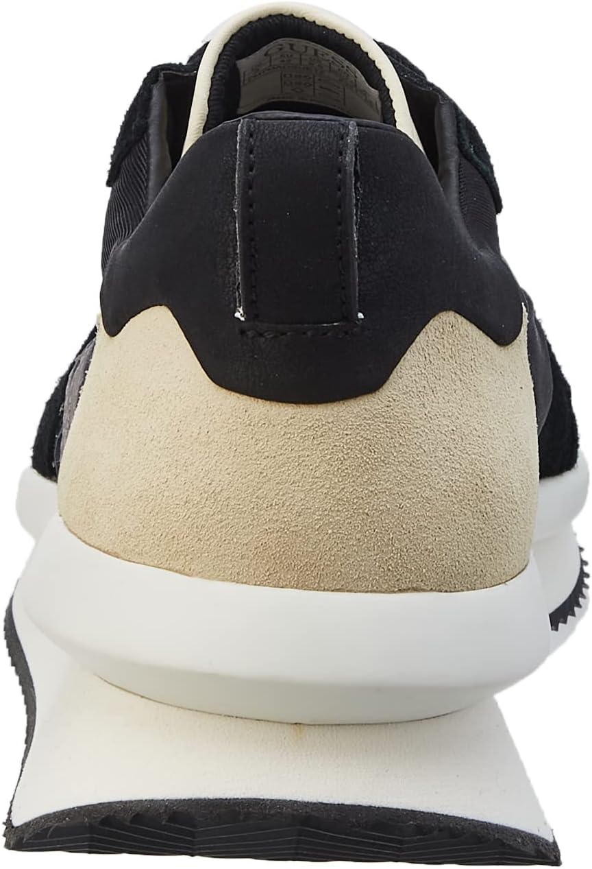 GUESS мужские низкие гимнастические кроссовки, Black Cream — фото 3