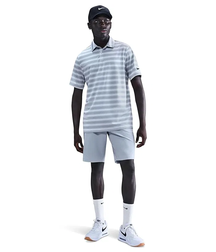 Поло Nike Dri-FIT Good Polo Short Sleeve Stripe, White/White/Black — фото 2