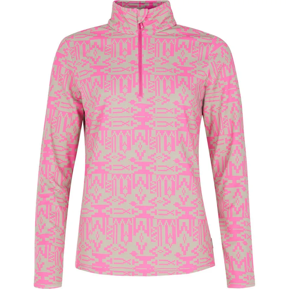 

Лонгслив Protest Kacey half zip, розовый