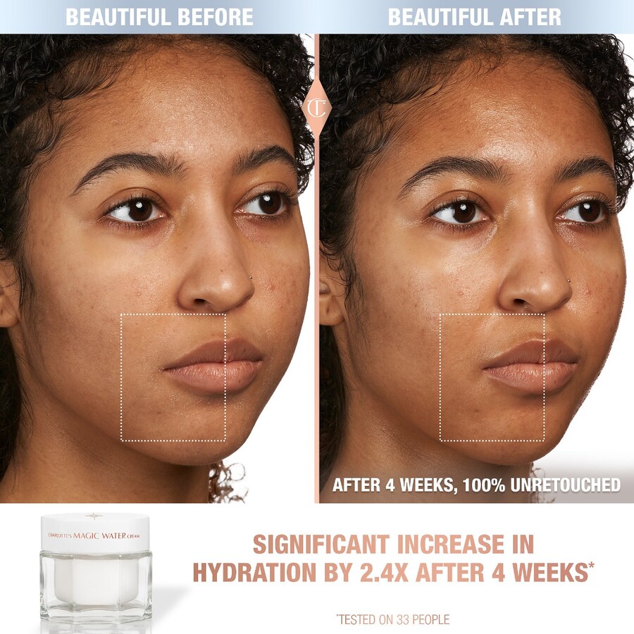 Тоник Charlotte Tilbury — Увлажняющий гель- Magic Water Cream с ниацинамидом, сменный блок, 50 мл — фото 4