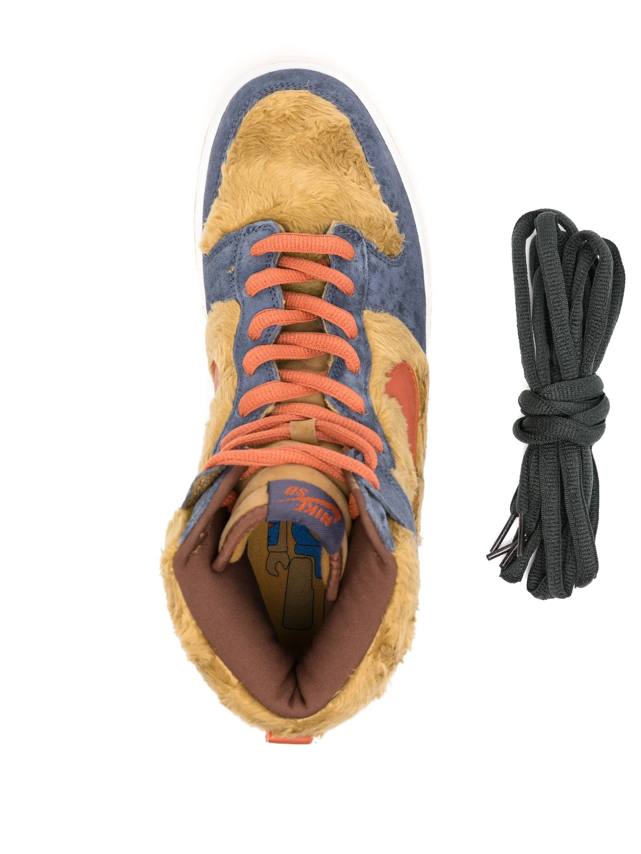 Кроссовки SB Dunk High Papa Bear Nike, коричневый — фото 4