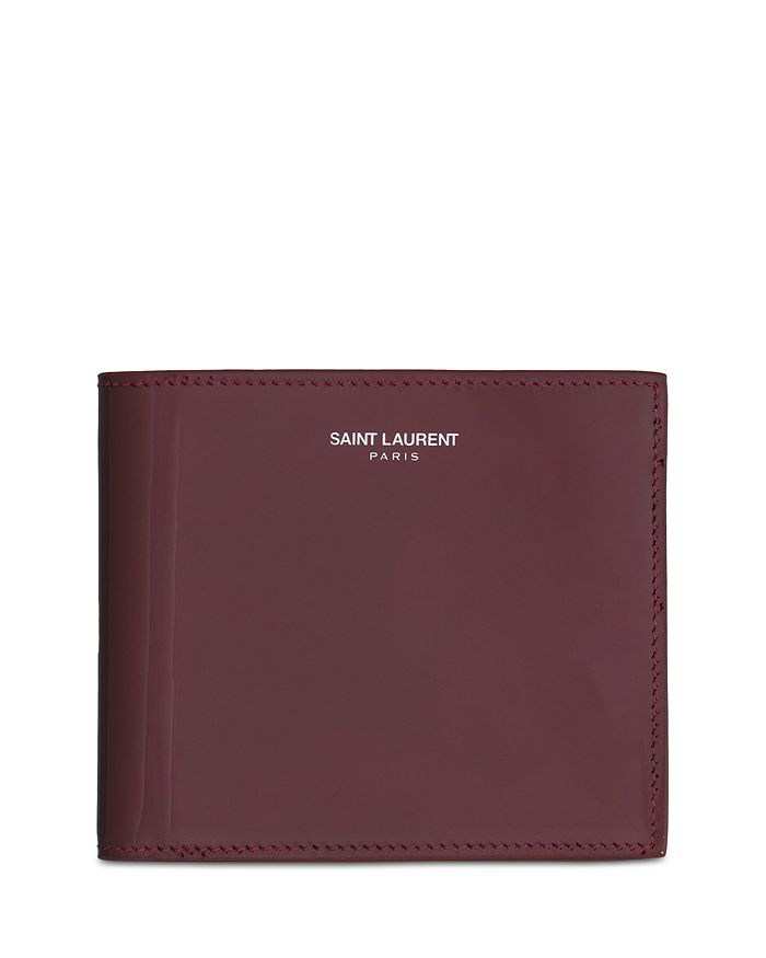 

Кожаный кошелек Bifold SAINT LAURENT, красный
