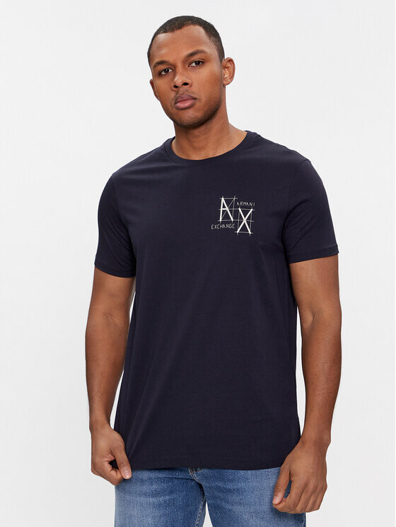 

Футболка стандартного кроя Armani Exchange, синий