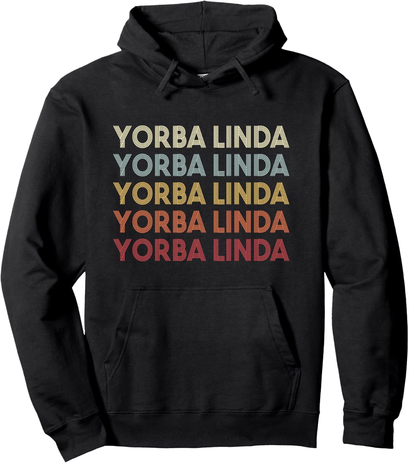

Йорба Линда, Калифорния. Худи в стиле ретро с винтажным текстом Yorba Linda California Yorba Linda Ca Retro, черный