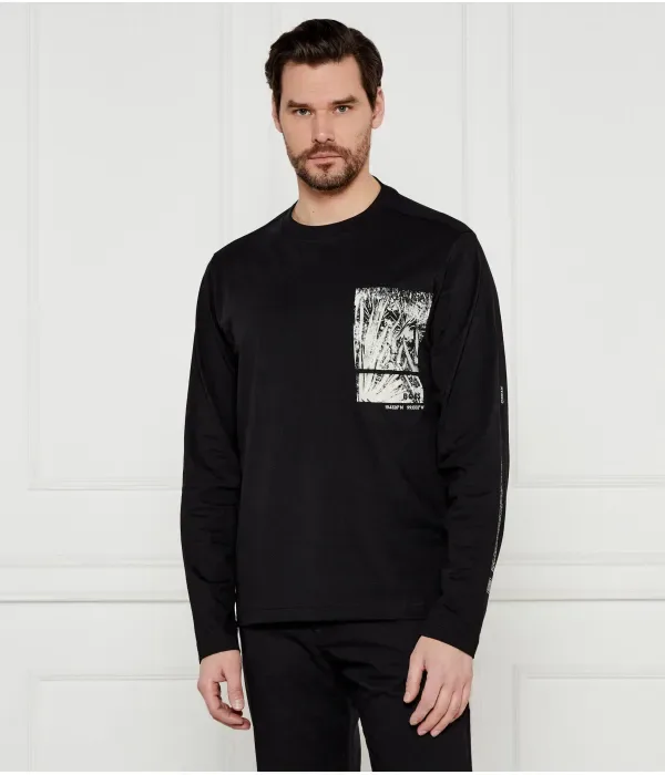 Футболка с длинным рукавом Te_mexlong regular fit Boss Orange, черный