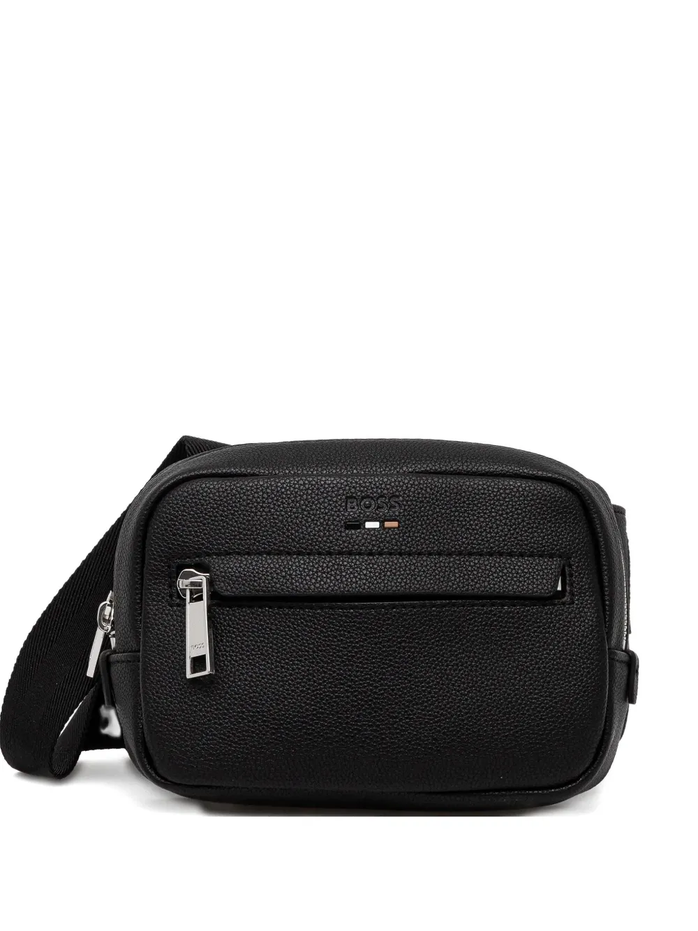 

Сумка на плечо на молнии с логотипом BOSS, черный