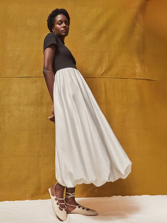 

Платье миди Lucinda с цветными блоками Ro&Zo, Black/Multi