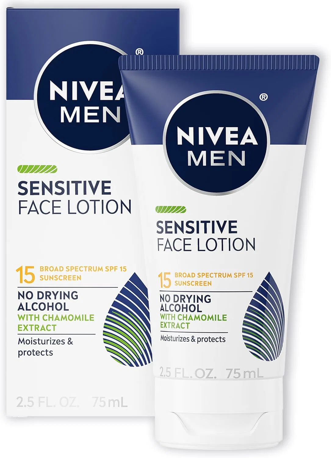 Набор Nivea Men — Для лица Sensitive SPF 15, набор 3 шт. по 2.5 жидк. унции, 74 мл — фото 3
