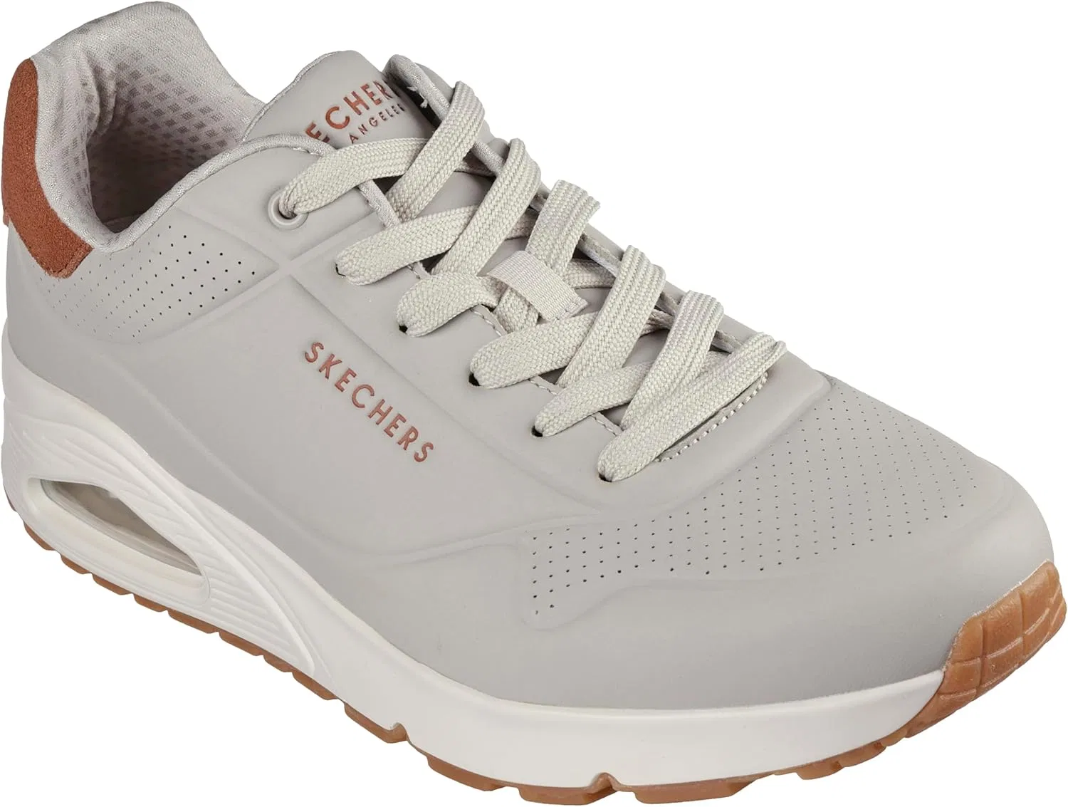 Кроссовки Skechers UNO Suited On Air 183004-NAT, мужские, бежевые, размер 44 EU — фото 2