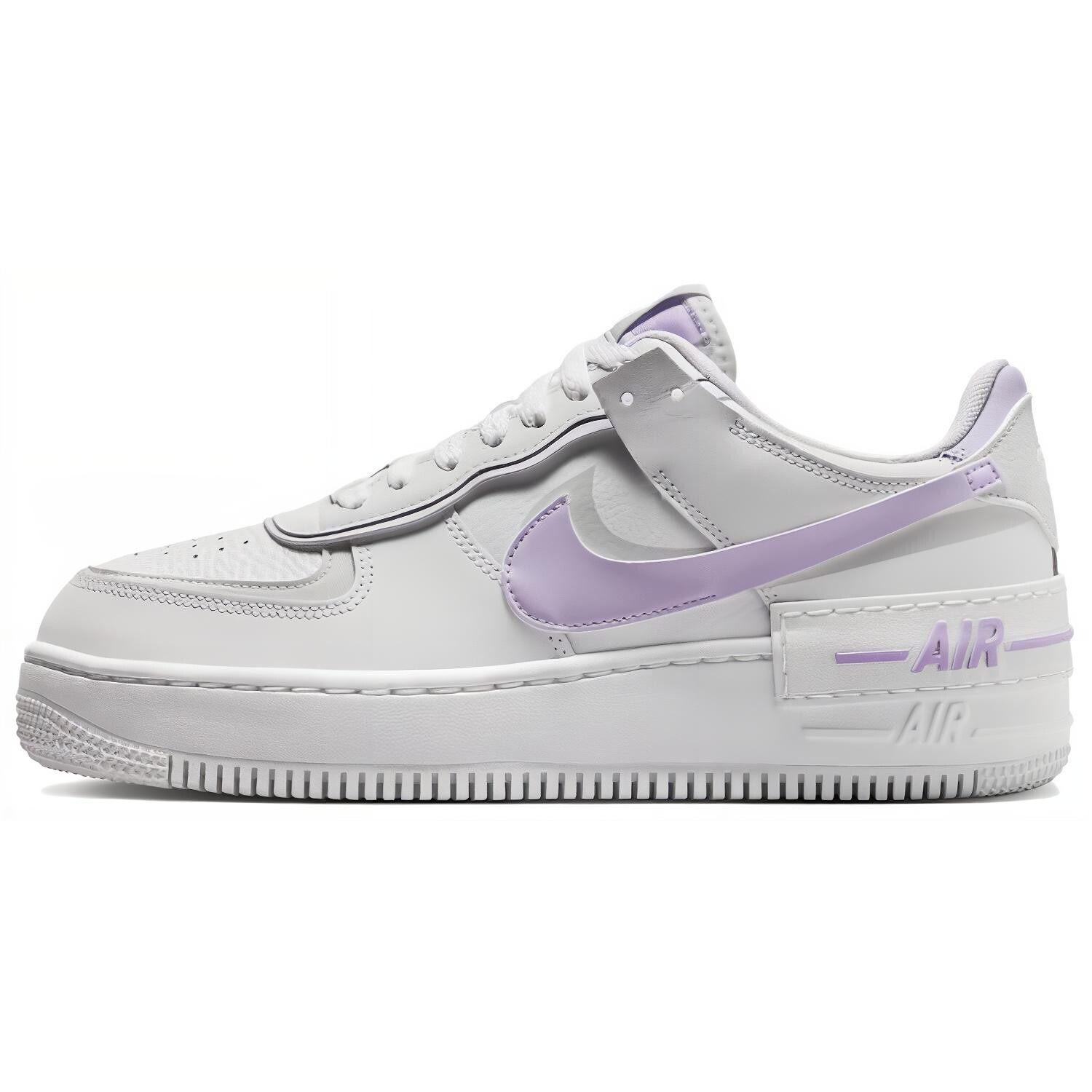 Женские кроссовки для скейтбординга Nike Air Force 1, Белый/Фиолетовый