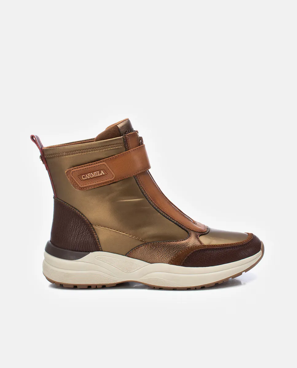 

Женские кожаные ботильоны на молнии Carmela, цвет Camel
