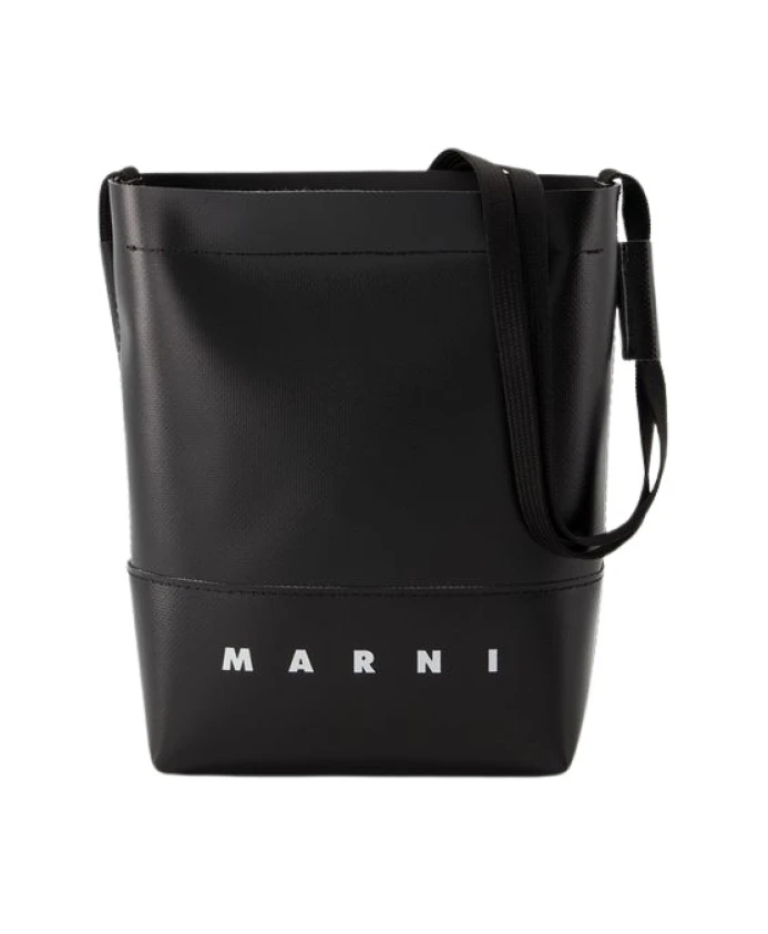 

Сумка через плечо синтетика Marni, черный