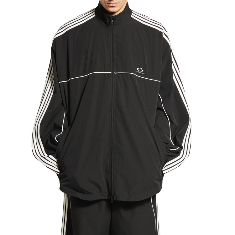 Balenciaga Большая курта для спортивного костюма, Black — фото 4