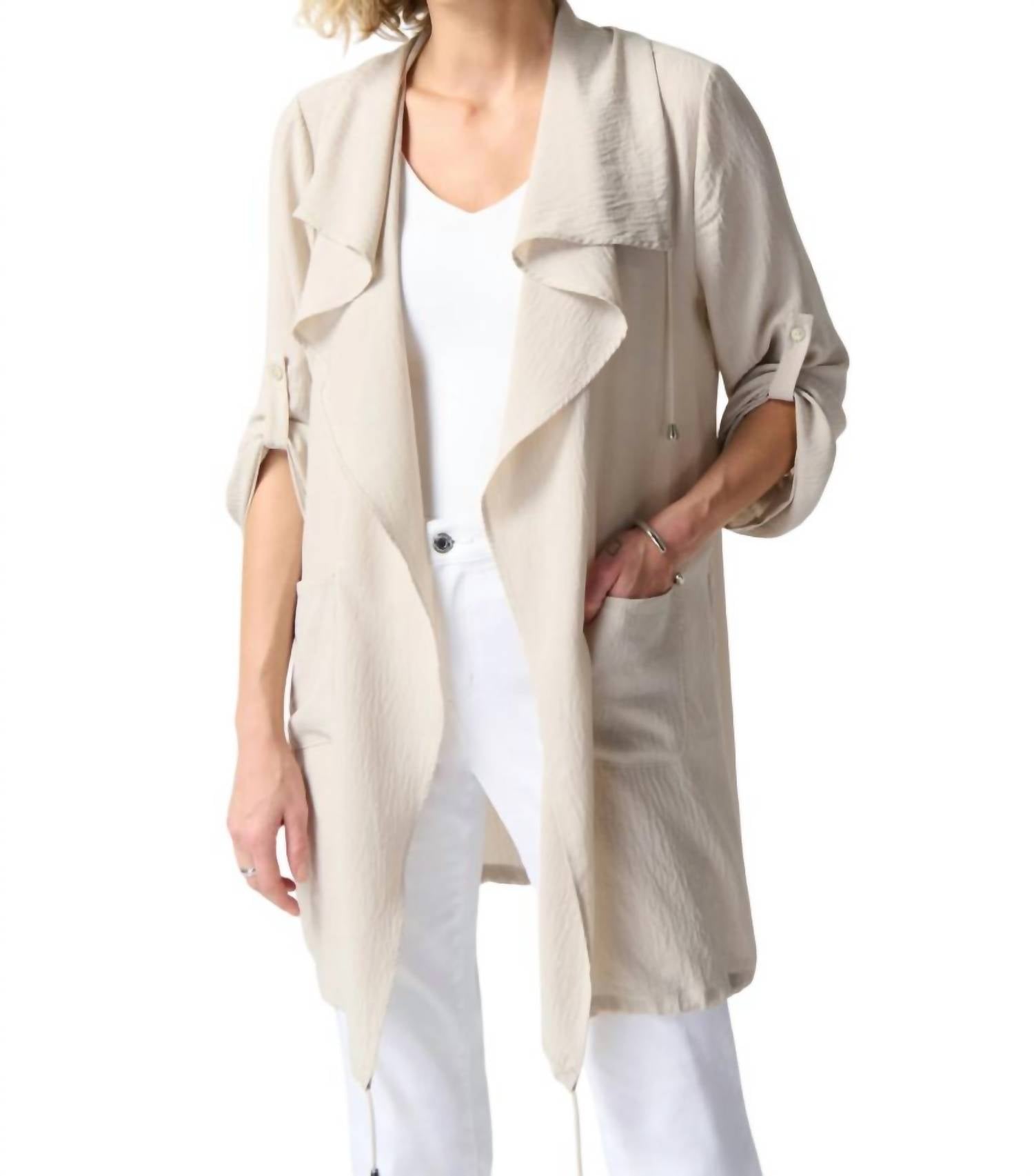 

Кардиган-накидка из шифона в стиле бокси Moonstone Joseph Ribkoff, Moonstone