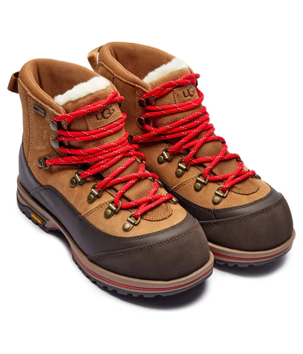 Ботильоны из кожи на шнуровке Brecken Ugg, коричневый — фото 3