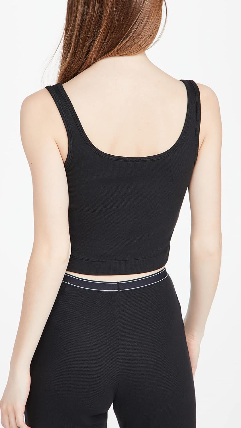 Женская майка-топ Calvin Klein Pure Ribbed Lounge, Black — фото 3