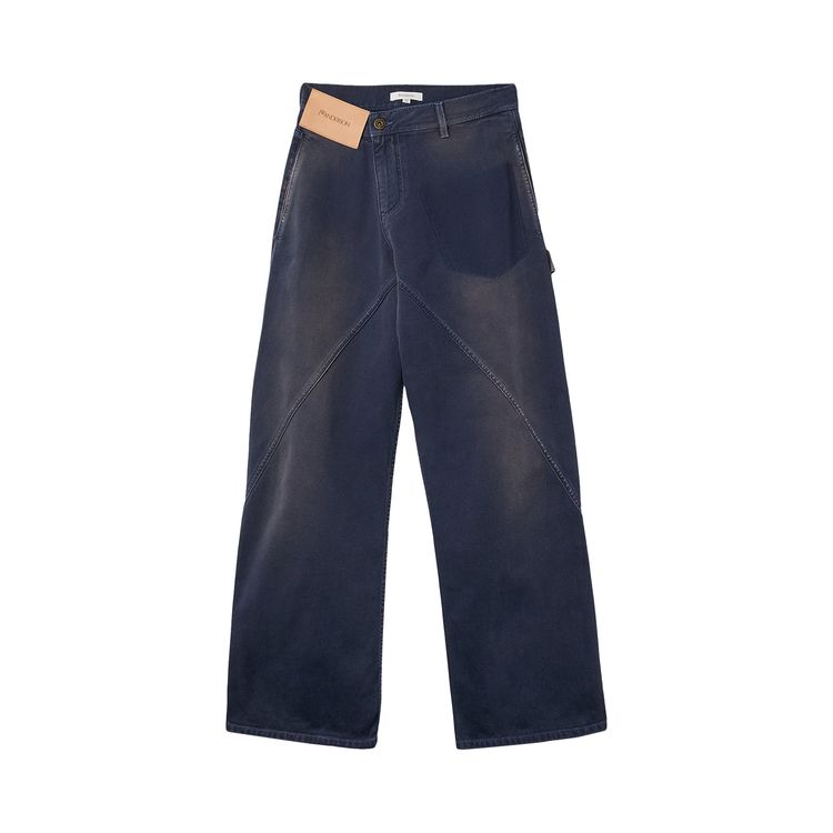 

Джинсы JW Anderson Aged Twisted Workwear Jeans 'Navy', синий
