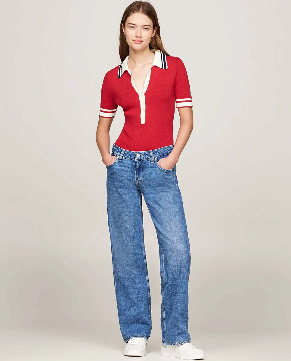 

Женские джинсы Sophie с низкой посадкой Tommy Jeans, цвет Azul Índigo