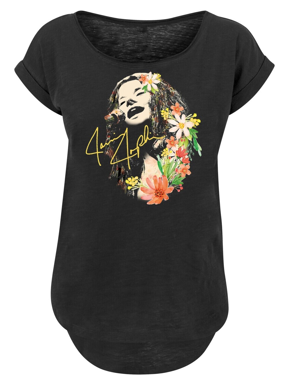 

Рубашка F4Nt4Stic Janis Joplin Blumen, черный