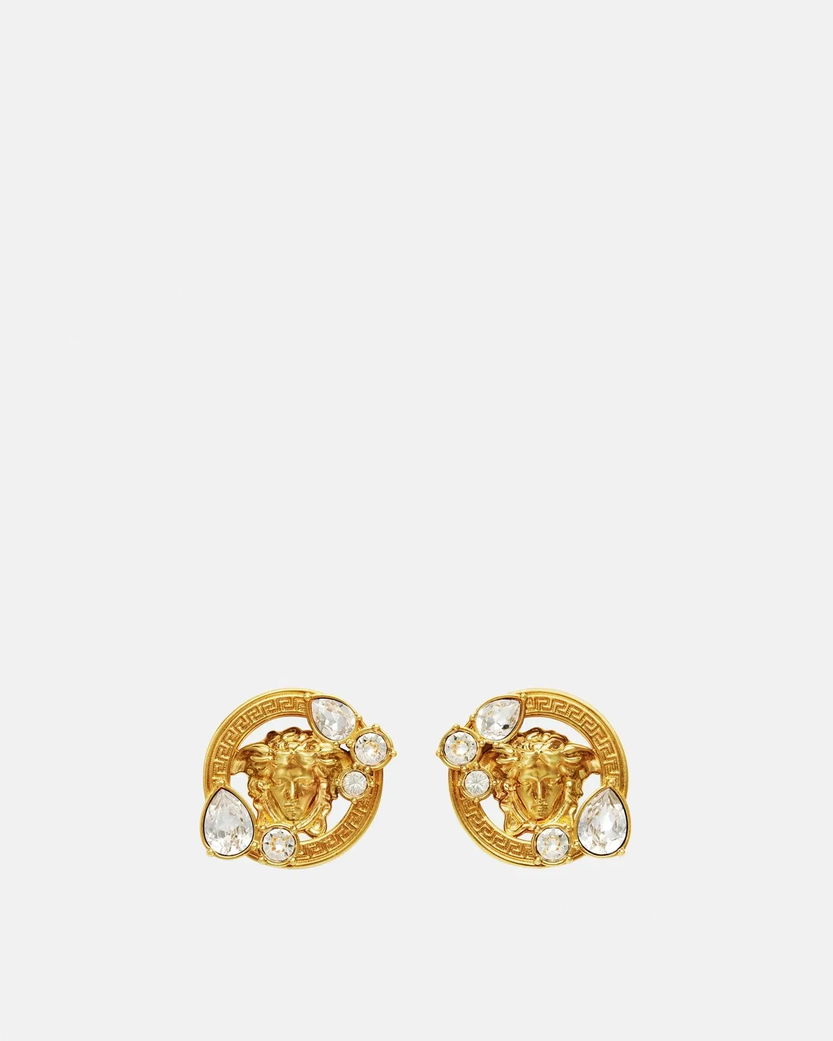Серьги Medusa '95 с кристаллами VERSACE, золотой