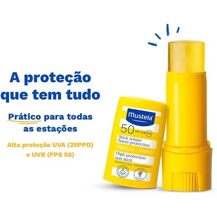 Солнцезащитный крем с высокой степенью защиты SPF50 Family 9 мл Mustela — фото 3