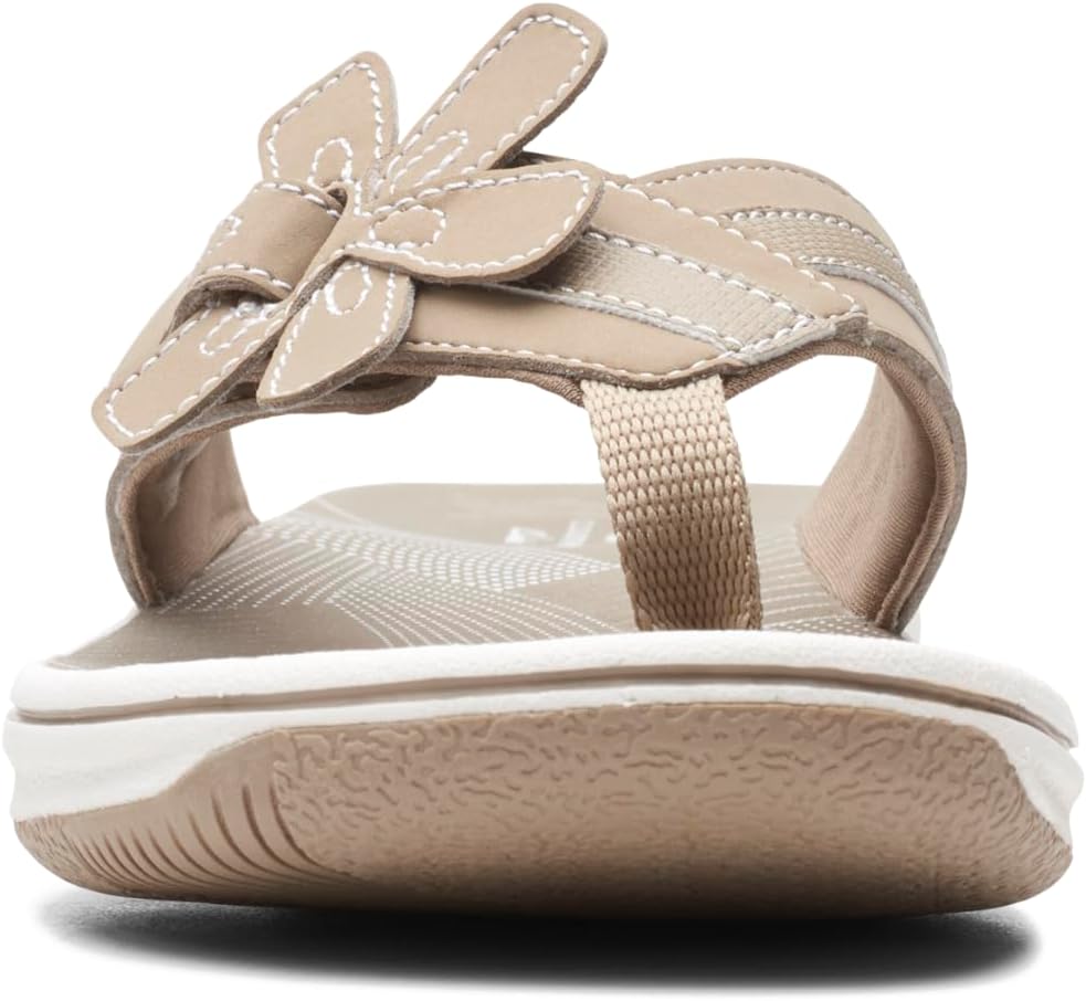 Шлепанцы Clarks Brinkleyflorah (унисекс), Taupe Synthetic — фото 4