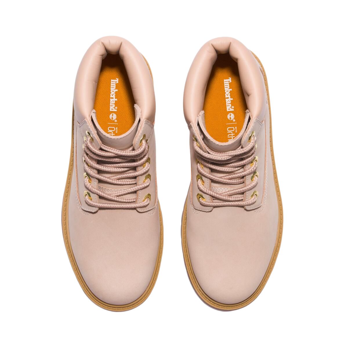 Ботинки высокие Timberland женские, светло-розовый — фото 4