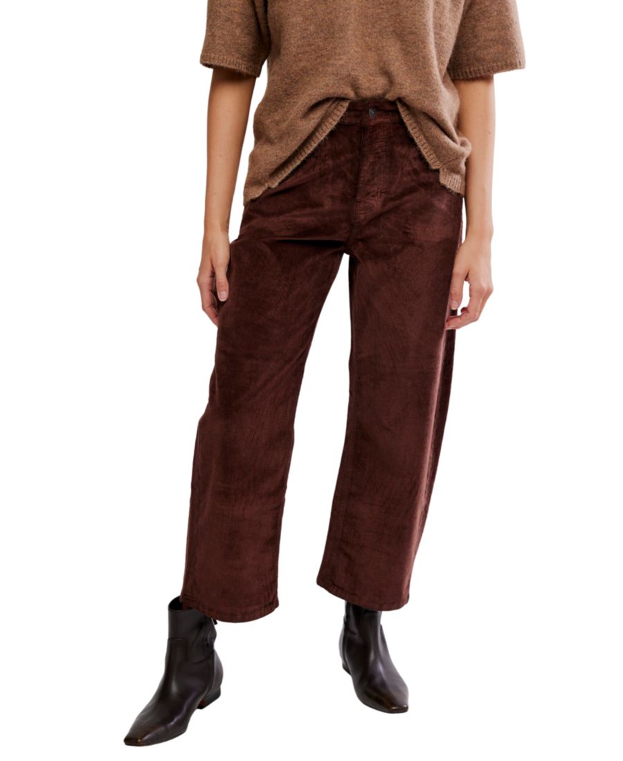 

Женские вельветовые джинсы Deep Trance с низкой посадкой Free People, Shaved Chocolate