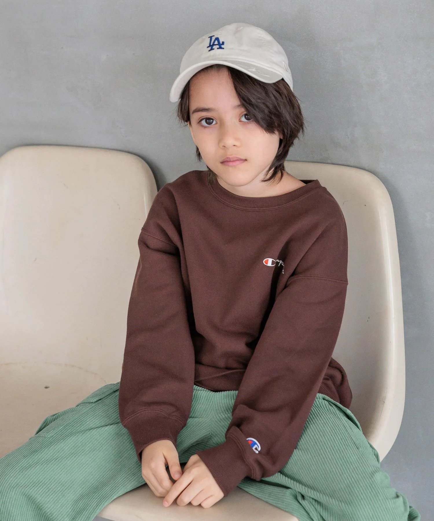 Champion: Свитер свободного кроя, сшитый Детский Bayflow, Brown 50