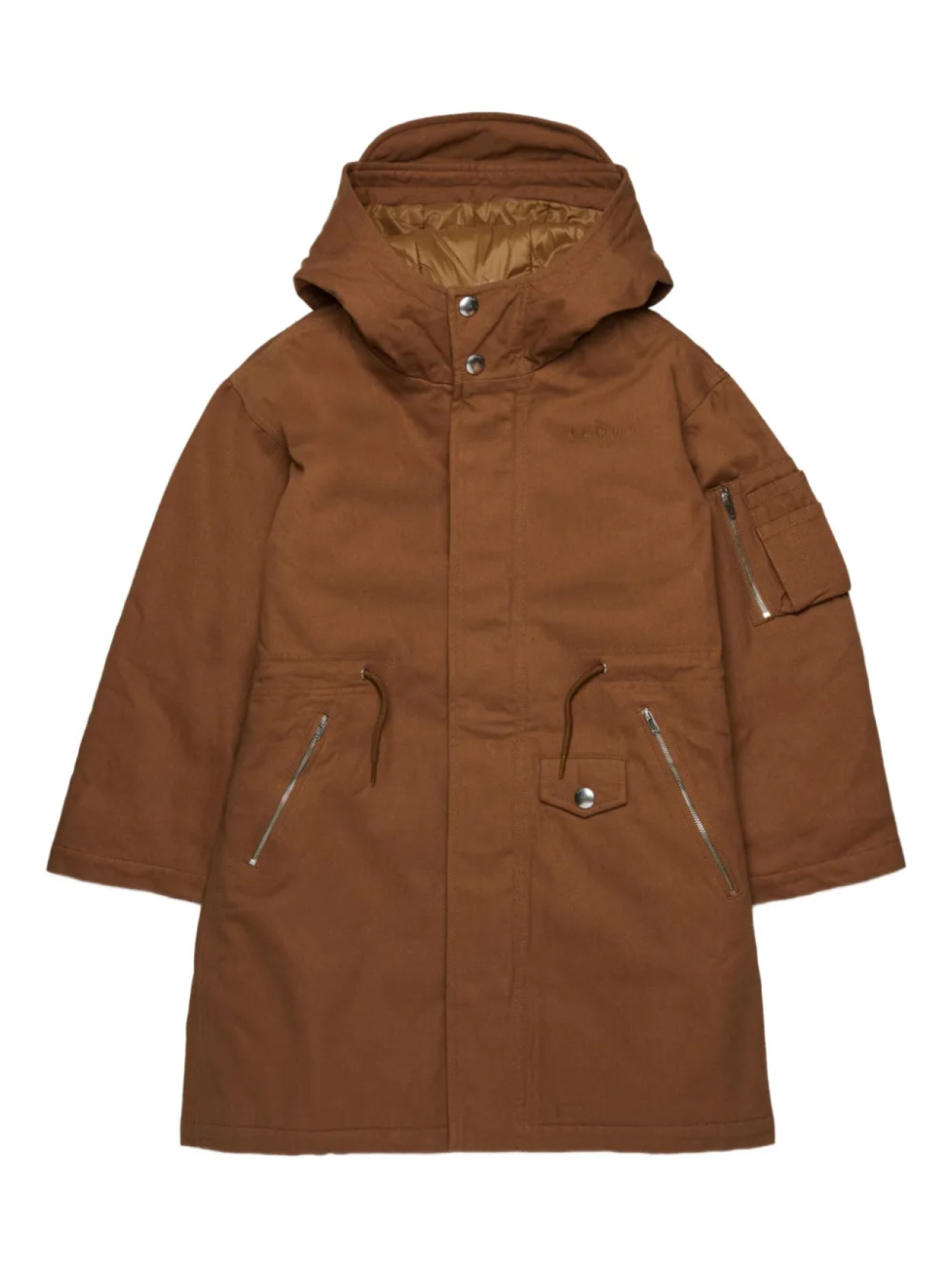 

Marni Kids пальто с капюшоном, коричневый